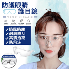 時髦大框防護防塵防疫透明護目鏡男女通用