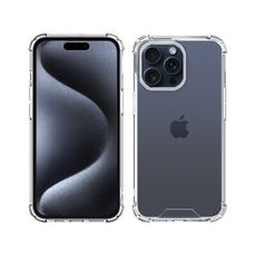 iPhone 15系列 四角強化TPU矽膠+PC背板氣囊防摔空壓殼