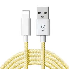 SHOWHAN 馬卡龍編織 2.4A 快充線 1M (USB-A to Lightning)