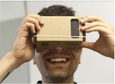 頭戴版  Cardboard 3D紙板VR眼鏡