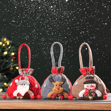 聖誕送禮提袋 禮物包裝 聖誕節禮物袋  聖誕包裝袋  糖果袋  束口袋 聖誕襪 聖誕節禮物