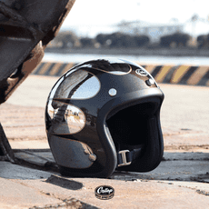 【台中硬了安全帽】GALLOP 1932 速度線 3/4半罩安全帽 電鍍舊化版本款