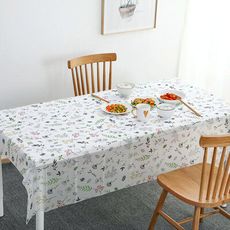 【樂邦】北歐簡約防水防油環保PEVA餐桌巾桌布(137x180cm)