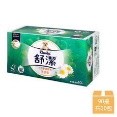 【Kleenex 舒潔】洋甘菊抽取式衛生紙 90抽x10包x2串