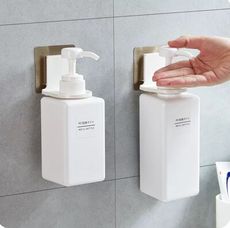 免釘無痕沐浴乳浴室掛架 洗手乳清潔劑魔力貼掛架