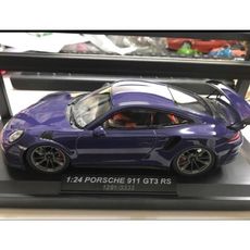 7-11 porsche 保時捷經典911系列 1:24 鋅合金典藏模型車(紫)