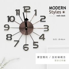 dayneeds 幾何造型 [摩登風放射線] 壁掛式時鐘