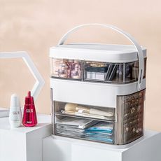dayneeds 美妝佳人-方型化妝品收納箱 三色可選
