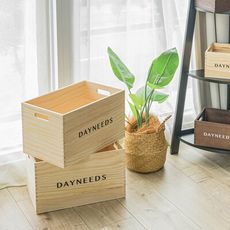 dayneeds  dayneeds專屬木製收納箱[2入組] 兩色可選