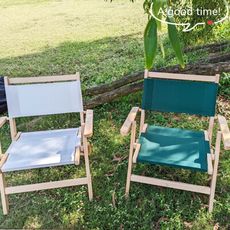 野營露營高質感櫸木折疊靠椅木質躺椅【111052602】