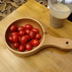 【108012433】zakka創意韓式餐具 木質帶柄泡菜碗