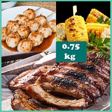 【上野物產 中秋烤肉】本土派台式古早味烤肉組 (750g±10%/3樣/包)烤肉組 燒肉