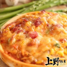【上野物產】五吋牽絲素食圓披薩(120g±10%/片)