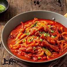 【上野物產】韓式開胃辣豆瓣醬 炒麵(300g±10%/麵體+醬料/包)