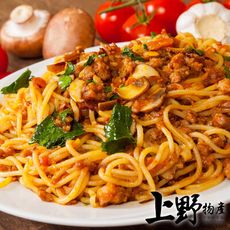 【上野物產】早餐必點 蘑菇鐵板麵（340g±10%/麵體+醬料/包）