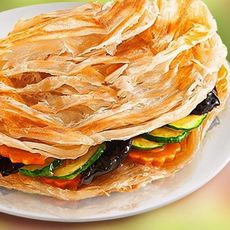 【上野物產】手工製作九層塔蔥抓餅 (1350g)包 - 1350g/約10片/包
