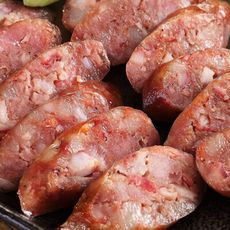 【上野物產 中秋烤肉】噴汁爆卵飛魚卵香腸  豬肉 牛肉 辣椒 黑胡椒 烤肉組 燒肉
