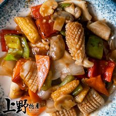 【上野物產】大排檔熱愛 新鮮刻花魷魚(250g土10%/包)