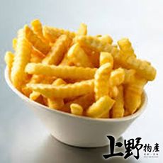 【上野物產】比利時街頭小吃 香脆波浪馬鈴薯條（250g±10%/包）