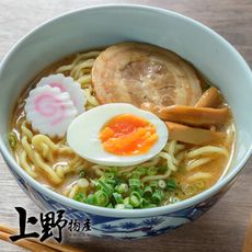 【上野物產】和風濃香味噌拉麵 (160g±10%/湯包40g+生拉麵120g/包)