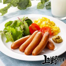 【上野物產】餐廳用 家庭號福利量販包 熱狗腸 (950g/10條/包)