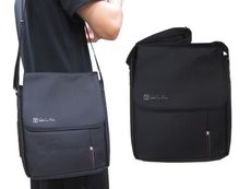 肩背包中容量主袋+外袋共三層防水尼龍布8吋平板扁包