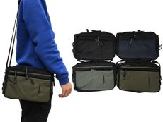 斜背包小容量超輕量防水尼龍布三主袋+外袋共七層
