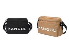 KANGOL 肩背包大容量可A4紙主袋+外袋共三層進口防水尼龍布