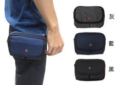 腰包外掛型腰包5.5寸手機背面插筆袋主袋+外袋共三層工作防水尼龍布穿皮帶固定