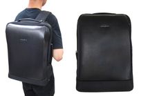 後背包大容量14吋電腦可A4夾二層主袋+外袋共五層固定桿防水尼龍布+皮