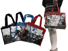 提袋小餐袋容量台灣製提肩購物透明防水PVC簡單海灘