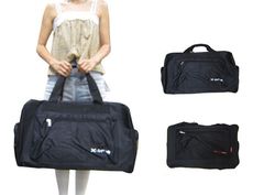 旅行袋運動袋大容量主袋+外袋共四層防水尼龍布壓扁收手提肩背斜側背附長背帶