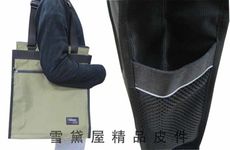 手提包肩背簡易袋高單數防水尼龍布材質大容量可放A4資料夾提背帶可調整台灣製YKK拉練