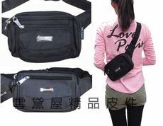 腰包男女適用中容量腰背肩背斜側台灣製造品質保證1680D防水尼龍布二層主袋
