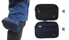 腰包外掛型腰包5.5寸手機背面插筆袋主袋+外袋共三層工作防水尼龍布穿皮帶固定