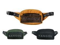 KANGOL 腰包大容量腰背斜側背主袋+外袋共三層進口防水尼龍布材質