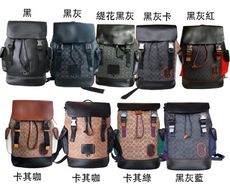 COACH 後背包中容量國際正版保證進口防水防刮皮革品卡購證塵套提袋等候10-15日