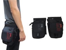 SPYWALK 腿包腰背式小腿包主袋+外袋共四層隨身工作工具袋型男隨身物品包防水尼龍布材質
