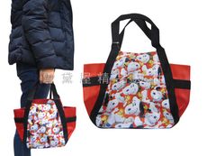 史努比 手提包Disney正版授權簡易袋餐袋防水尼龍布材質休閒外出上班可手提隨身物品