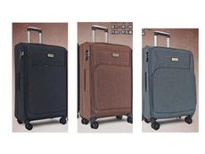 20吋行李箱加大容量高單數防水尼龍布輕量商務360度旋轉鋁合金桿雙層防爆拉鍊