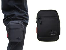 腰包外掛型二層主袋小容量5.5寸手機工作工具隨身輕便防水尼龍布可穿皮帶固定外插筆袋