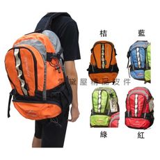 EYE 後背包中容量35L附雨衣罩高單數防水尼龍布可A4資夾前釦服貼腰部分攤重量上下髒濕物
