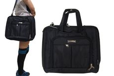 公事包中容量可放A4夾二層主袋+外袋共六層MIT工具防水尼龍布手提肩側背