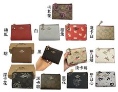 COACH 短夾零錢包二折暗釦主袋進口防水防刮皮革國際正版保證附品證購證塵套提袋等候10-15日