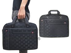 文件包中容量可放A4資夾主袋+外袋共六層二層主袋提肩背斜側背防水尼龍布+皮革