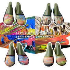 MAGIC美肌刻 彩繪 寬口厚底抗菌隱形襪  四入組 JG-017【19Y11M05-08】