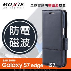 【愛瘋潮】免運 現貨 Moxie  SAMSUNG S7 G930F 防電磁波 真皮手機皮套