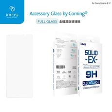 【愛瘋潮】 iMos SONY Xperia 1 IV  全透明滿版玻璃保護貼 美商康寧公司授權 螢
