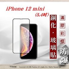 【現貨】Apple iPhone 12 mini (5.4吋) 2.5D滿版滿膠 彩框鋼化玻璃保護貼