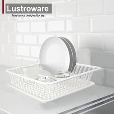 【Lustroware】日本岩崎 滴水盤架 附餐具架